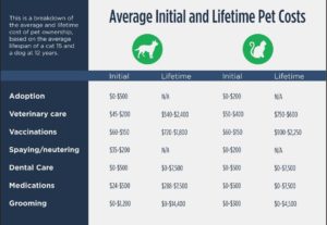 Average Pet ownership costs
